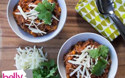 Big Batch Slow Cooker Pulled Chicken Chili