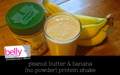 Peanut Butter Banana (No Powder) Protein Shake