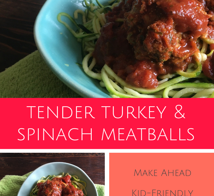 Tender Turkey & Spinach Meatballs