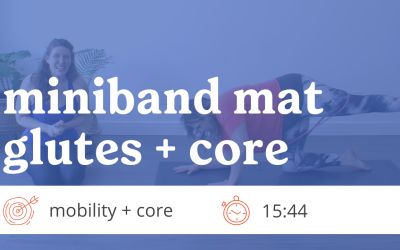 Miniband Mat Glutes + Core